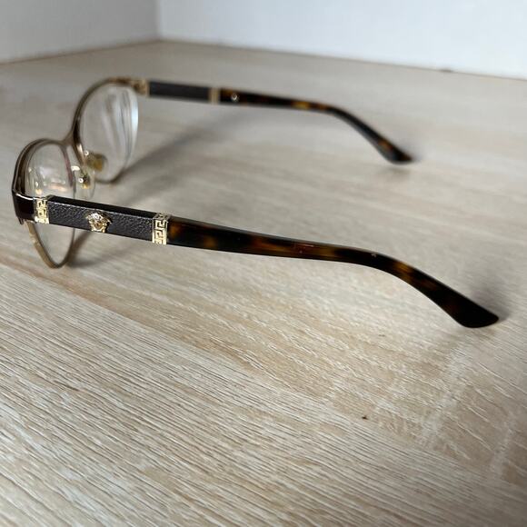 Versace Mod 1233Q Eyeglasses Tortoise Shell Cat Eye Frames 53-17-140 - Picture 7 of 8